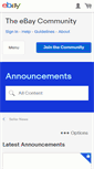 Mobile Screenshot of announcements.ebay.com