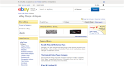 Desktop Screenshot of antiques.stores.shop.ebay.ie