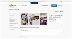 Desktop Screenshot of community.ebay.pl