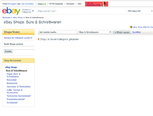 Tablet Screenshot of buero.stores.shop.ebay.de