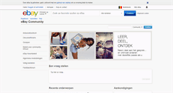 Desktop Screenshot of community-benl.ebay.be
