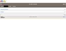 Tablet Screenshot of community.ebay.co.uk