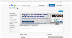 Desktop Screenshot of communaute.ebay.fr