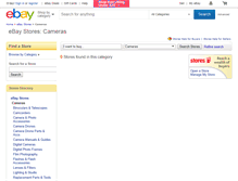 Tablet Screenshot of cameras.stores.shop.ebay.com.au
