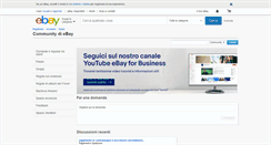 Desktop Screenshot of community.ebay.it