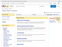 Tablet Screenshot of antiques.stores.shop.ebay.co.uk