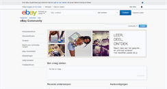 Desktop Screenshot of community.ebay.nl