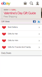 Mobile Screenshot of m.valentines.ebay.com