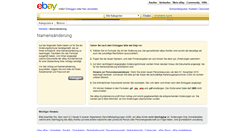 Desktop Screenshot of namechange.ebay.at
